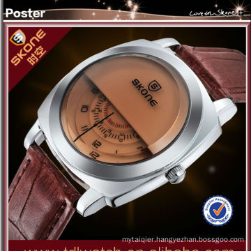 NO 9244 Special Unique Style Brand Designer Plain Leather Watches